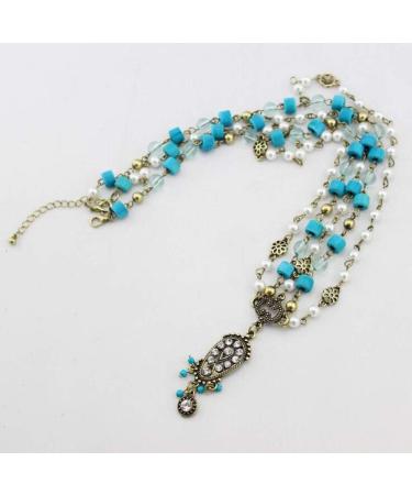 Deniferymakeup Bridal Boho Vintage Gold Head Chain Bridal Headpiece Bohemian Wedding Hair Accessories for Bride and Women - Buy Online on GoSupps.com