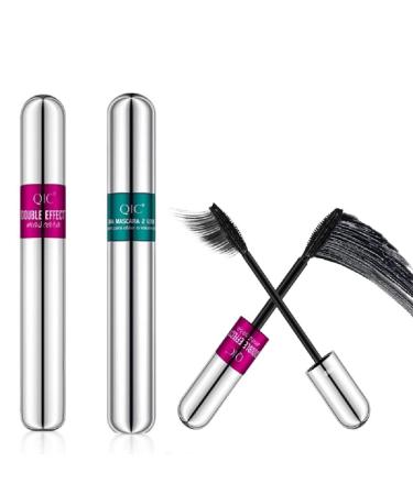 Lash Cosmetics Vibely Mascara  2 in 1 Thrive Mascara Liquid Lash Extensions for Natural Lengthening And Thickening Effect  Vibely Mascara 5x Longer Waterproof and washable  Beauty Charming Eye Make up (vibely mascara 2PC...