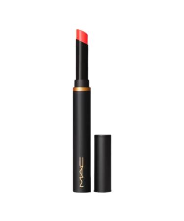MAC Powder Kiss Velvet Blur Slim Stick Lipstick - 896 Hot Paprika (Bright Vivid Orange)