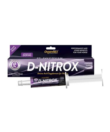 D-Nitrox Equine Athletic Performance Supplement - Pre-Competition Formula with Arginine and Taurine - Enhances Muscle Oxygenation and Performance - 2.64 Fl oz