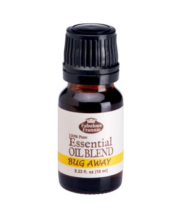 Fabulous Frannie Bug Away 100% Pure Undiluted Essential Oil Blend of Citronella Lavender Eucalyptus & Lemongrass 10ml (Pack of 1)