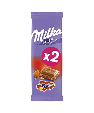 Milka Suede Milk Chocolate Bar, 2 x 100g