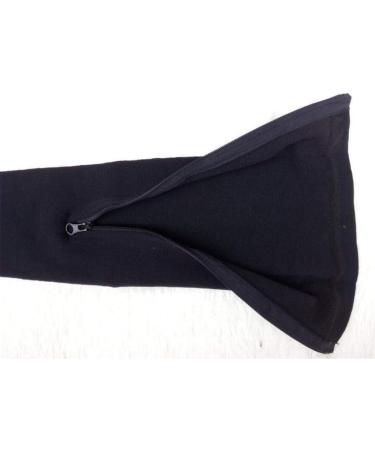 JHKJ Compression Socks for Men & Women - Open Toe Knee High Leg Support with Zipper - Black L/XL - Buy Online on GoSupps.com