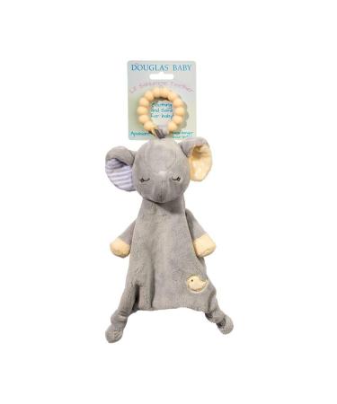 Douglas Baby Joey Gray Elephant Teether Plush Stuffed Animal Toy
