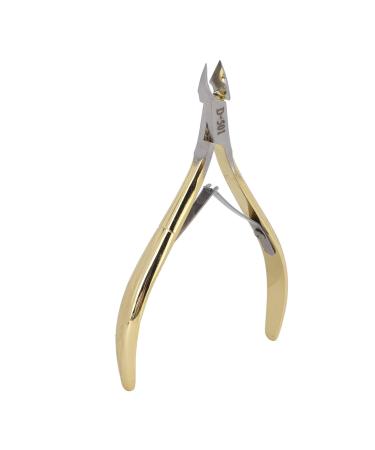 Hangnail Remover Nipper Exquisite Cuticle Nipper with Protective Cover for Manicure Enthusiasts for Women Gold