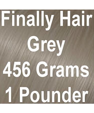 GREY GRAY Finally Hair Hair Fiber Refill 456 Grams Full Pounder For Hair Loss Concealing by Finally Hair