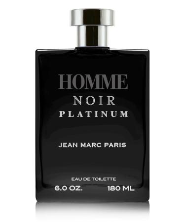 Jean Marc Paris HOMME NOIR PLATINUM Eau de Toilette Spray 6 oz JUMBO Size