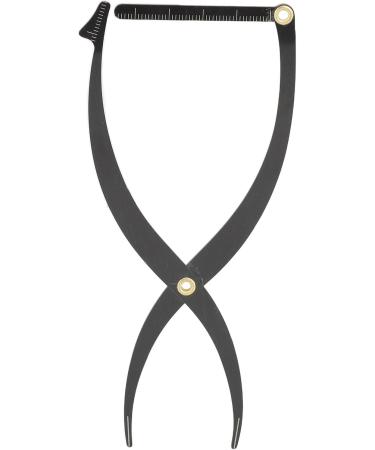 Golden Ratio Symmetrical Eyebrow Ruler Stainless Steel Measuring Tool for Eyebrows Professional Microblading and Makeup Portable (Black) - Buy Online on GoSupps.com
