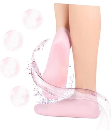 Beavorty 2 Pairs Sock Spa Soften Moisturizing Foot Silicone Gel Foot Stocking Skin Soles Moisturing Foot Moisturizing Heel Sleeves Humidor Gel Pink Sole Pad Sebs Moisturize Women's - Buy Online on GoSupps.com