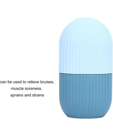 Ice Face Roller - Reusable Silicone Ice Cube Massager for Facial Beauty & Skin Care | New Light Blue - Buy Online on GoSupps.com