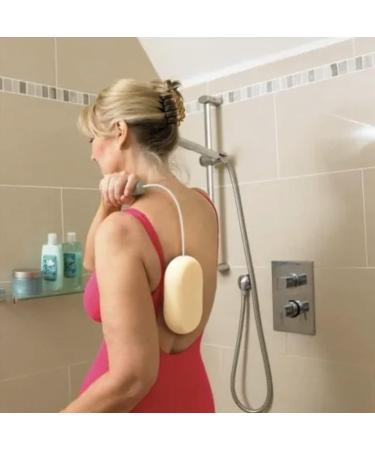 HOMECRAFT Long Handled Sponge Bendable Shower Sponge with Flexible Handle Back Scrubber Bathroom Aid Back Scrubber Mobility Aid 61cm Long Handled Sponge Single - Buy Online on GoSupps.com