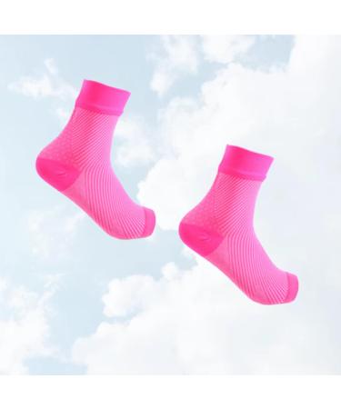 Buy 1 Pair Sports Ankle Protection Sleeves - Elastic Ankle Support Brace & Socks for Optimal Comfort - Perfect for Plantar Fasciitis - Pink L - Buy Online on GoSupps.com