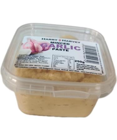 Harry Harvey Minced Garlic Paste 250g - Ready-to-Use Crushed Puree - Buy Online on GoSupps.com