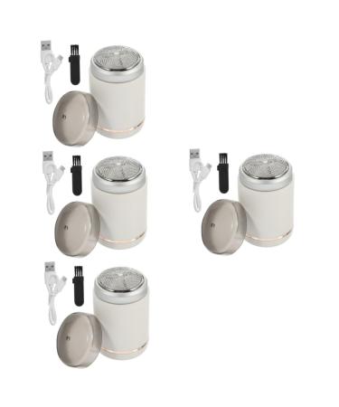 Beavorty 4 sentences razor man bartschneider electric bartscheider men's accessories razor for trimming the beard aluminum alloy travel holiday needs white charging mode