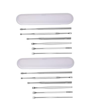 2 Set Ear Picking Tool Ear Wax Remover Ear Wax Spoon Ear Wax Removal Tool Ear Picker Ear Spoon Kit Ear Pick Cleaner Adults Ear Scoop Ear Pick Scoop Kids Ear Spoon Ear Wax Picker