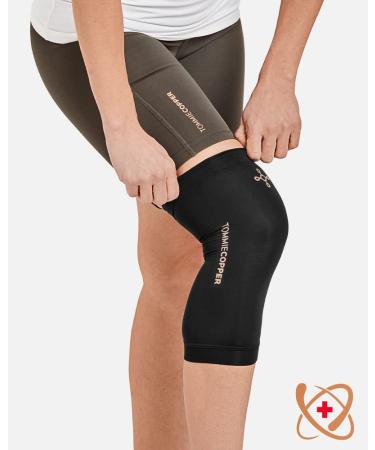 Tommie Copper Core Compression Infrared Knee Sleeve - Unisex - Black - Large - Buy Online on GoSupps.com