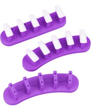 DOITOOL 3 Manicure Practice Display Stand Nail Practice Stand Nail Training Display Manicure Practice Nails Tips Nail Display Holders False Nail Tip Holder Fale Nails Nail Piece Lotus Seat - Buy Online on GoSupps.com