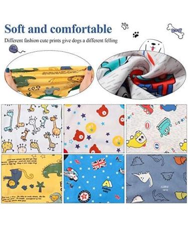 6-Piece Dog Shirts Set | Cute Printed Cotton Pet T-Shirt for Small Dogs | Breathable Puppy Sweatshirt Apparel - Buy Online on GoSupps.com