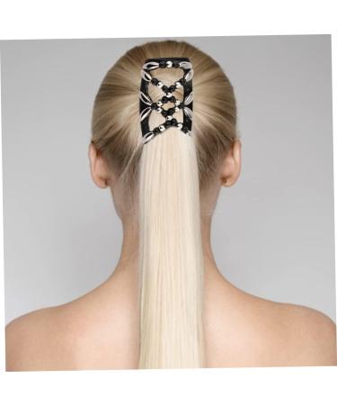 Hairpin Beads Hair Combs Magic Stretchy Double Comb Hair Clips Elastic Hairpins Accessories - Buy Online on GoSupps.com