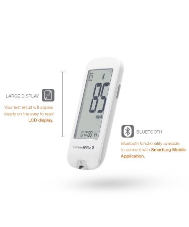 CareSens N Plus Bluetooth Blood Glucose Monitor Kit with 100 Test Strips, Lancets, Meter, Lancing Device, Travel Case - for Diabetes Testing (Auto-Coding, Bluetooth Enabled) - Buy Online on GoSupps.com