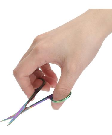 4-Piece Stainless Steel Nail Art Tool Set - Curved & Straight Tweezers Nail Scissors Rhinestone Picker for Eyelash Extensions - Buy Online on GoSupps.com