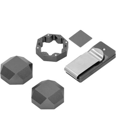 VGEBY Aluminum Cue Chalk Holder Clip - 3 Layers Octagon Billiard Pool Cue Chalk Box - Black | Universal Billiard Accessories - Buy Online on GoSupps.com