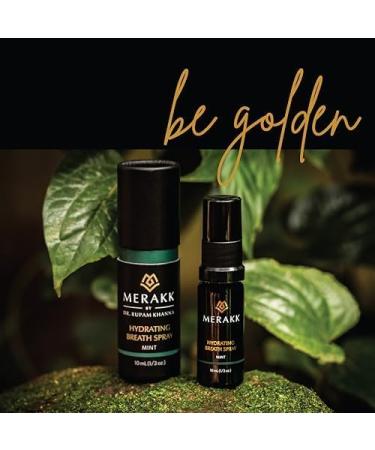 Merakk Dry Mouth Spray Hydrating Fresh Breath Spray (Mint) - Sugar-Free Breath Freshener | Bad Breath Spray W/Xylitol Stevioside Menthol - Dentist-Designed- 0.3 fl oz - Buy Online on GoSupps.com