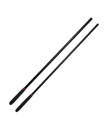 YFCQBB 18-inch Horse Riding Crop Stick 2-Piece Set, black, 21-inch