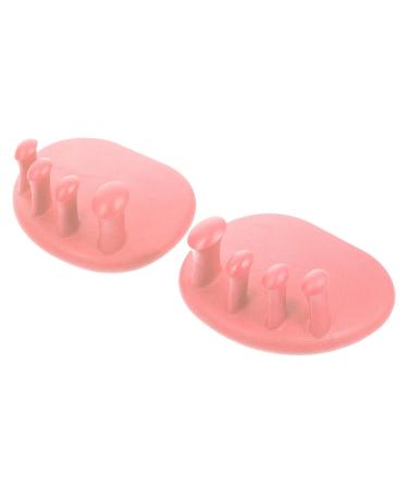 Lurrose Toe Correctors 1 Pair Arch Trainer Thumb Splint Exercise Accessories Bunion Silicone Separator Gel Stretcher Silica Gel Pink Foot Stretcher Foot Thumb Tool Sports 11X10X6CM Pink