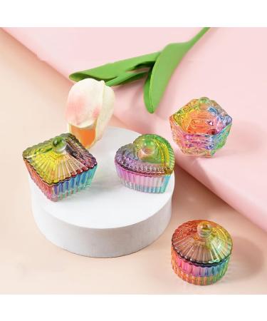 Dappen Dish with Lid - Hexagon Acrylic Nail Art Tool | 1 PC Crystal Cup for Professional & Home Use - Buy Online on GoSupps.com