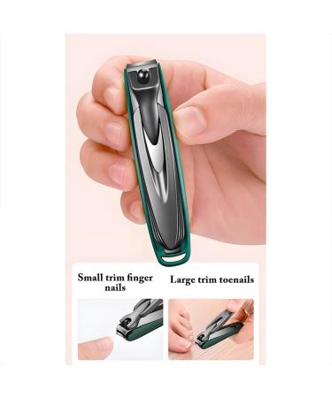 Fashion Nail Clippers Splash-Proof Design Secondary Open Edge Nail and Toenail Corresponding Size (Pink) - Buy Online on GoSupps.com