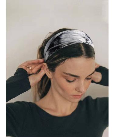 Huachi Tie Dye Headbands for Women | 6 Pack Boho Athletic Sweat Bands for Yoga & Running - Buy Online on GoSupps.com