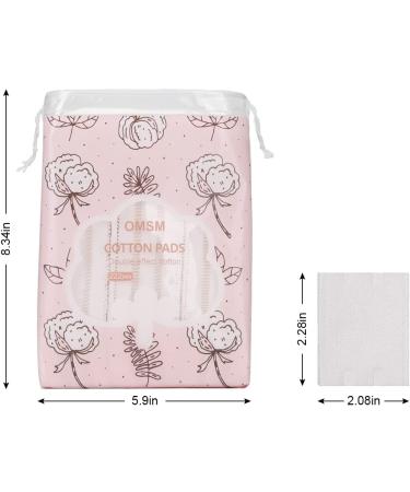 OMSM Cotton Pads - 222PCS Makeup Remover Pads, 100% Pure Cotton, Hypoallergenic, Lint-Free - Buy Online on GoSupps.com