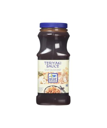 Teriyaki Sauce Blue Dragon 1 Litre | Sweet & Savoury Teriyaki-Noodles Marinade for Chicken Beef Salmon - Vegetables Gluten Free Vegan - Pack of 1 X 1 ltr