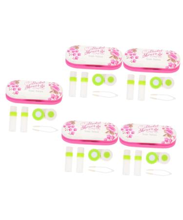 Healvian 5 sentences double -layer glasses case personalized glasses case case and solution glasses holder glasses holder glassesholder contact liner solution travel accessories Professional contact lens container