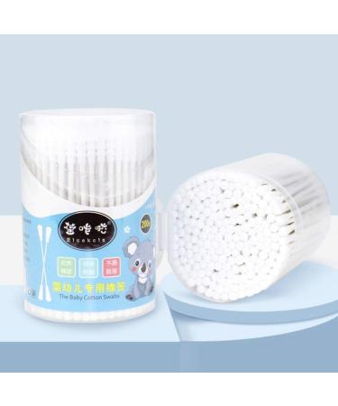 Milists 400 Pieces Baby Cotton Swabs - Safety Double Head Earplugs & Spiral Tips for Children | Gentle Ear Cleaning - Buy Online on GoSupps.com