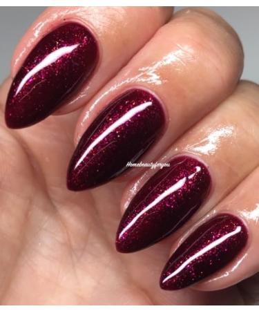 Bluesky Gel Nail Polish Dark Cherry Red with Glitter BRILLIANT UV LED Soak Off 10ml - Buy Online on GoSupps.com