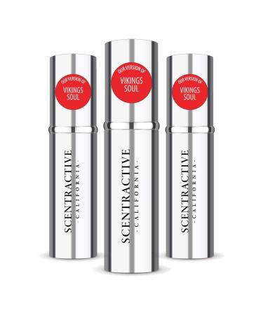 CA Perfume Impression of Vikings Soul For Men Replica Version Fragrance Dupes Concentrated Long Lasting Eau de Parfum Spray Refillable Atomizer Bottle 0.17 Fl Oz/5ml-X3 CRT VIKINGS SOUL IMPRESSION 0.51 Fl Oz (Pack of 1)