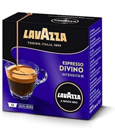 LAVAZZA - Cafe Espresso Divino - A Modo Mio Capsule Coffee - 100% Arabica - 12 Lavazza A Modo Mio Compatible Capsules - Buy Online on GoSupps.com