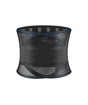Wgust lumbar support belts self-warming breathable and adjustable support for the lower back for pain relief double-train compression belts (color: Black Size: XL/X-Large XL/X-Large Black