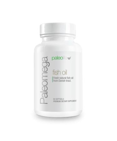 Premium Paleomega Fish Oil. Fresh Natural Fish Oil from Danish Trout - 1500 mg. 60 Soft Capsules (1-Pack)