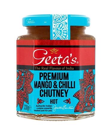 Geetas Premium Chutney mangue & Piment - 230 g - Lot de 2