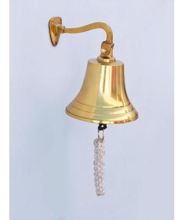 Hanging Ship's Bell Size: 6" H x 4" W x 4" D  Finish: Brass - Buy Online on GoSupps.com