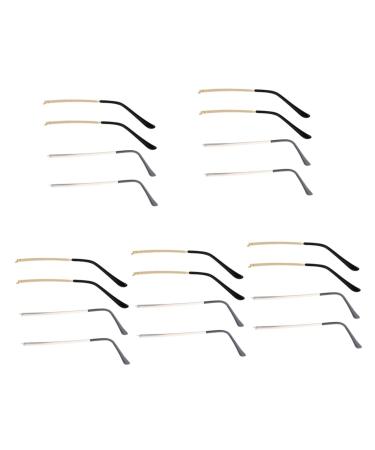 Ultechnovo 10 pairs of glasses legs glasses replacement brackets glasses screwdriver glasses made of metal glass spectacle replacement arm glasses replacement legs sunglasses and women plastic replace color sortedx5st 20x16cmx5PCs