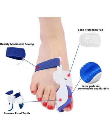 Buy LTLCLZ Toe Separator for Hallux Valgus - 2 Pack Bunion Corrector & Toe Correction Finger Separator - Buy Online on GoSupps.com
