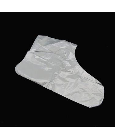 100 pcs Disposable Foot Covers for Paraffin Wax Therapy - Plastic Booties for Men and Women - Buy Online on GoSupps.com