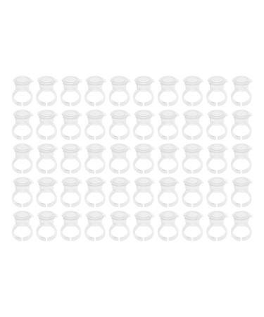 Hztyyier Practical 100pcs Transparent Ink Pigment Coil Trip Ringing Caps with Lid