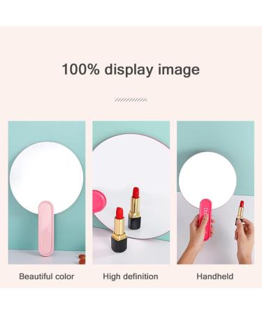Large Cute Handheld Mirror for Shaving & Makeup | Single-Sided Portable Vanity Mirror - Blue - Buy Online on GoSupps.com