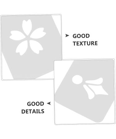 BELLIFFY 1 Set Hanfu Forehead Patch Facial Painting Stencils Birth Stencil Face Paint White Pvc - Buy Online on GoSupps.com