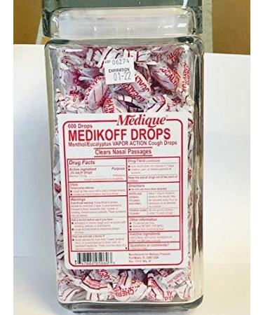 Medique 05060 Medikoff Drops - 600 Drops in Glass Jar for Fast Relief | International Shipping Available - Buy Online on GoSupps.com